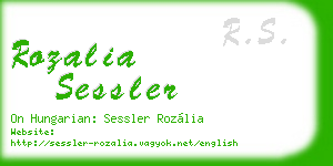 rozalia sessler business card
